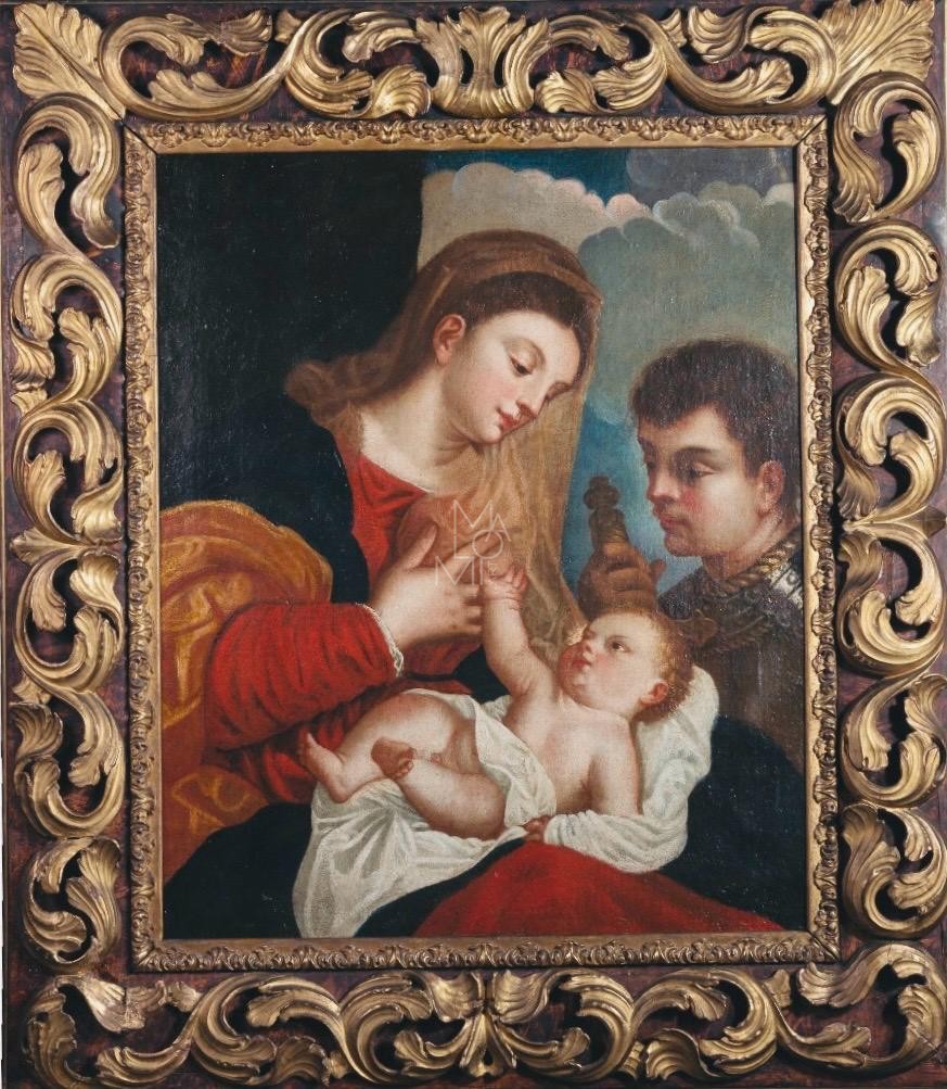 Madonna con bambino e San Maurizio